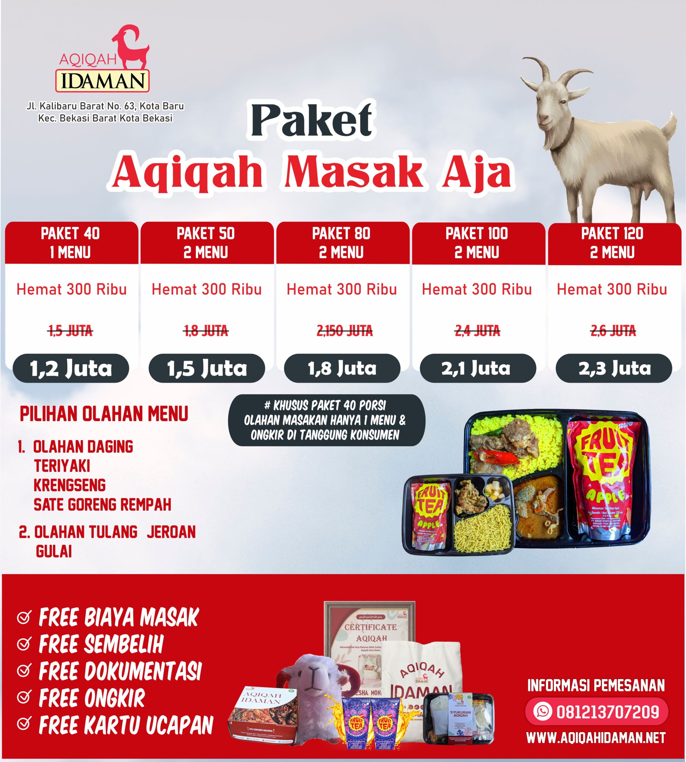 PRICE LIST MASAK AJA